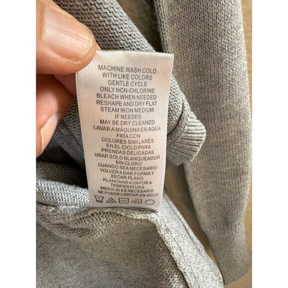 US Polo Gray Cardigan, Gray Cardigan Small short sweater‎ lightweight womens - Picture 5 of 8